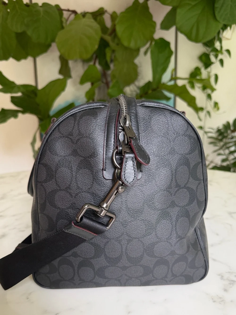 Coach Trekker Medium Carry-On Weekender Duffle In Signature Canvas F84216 Black